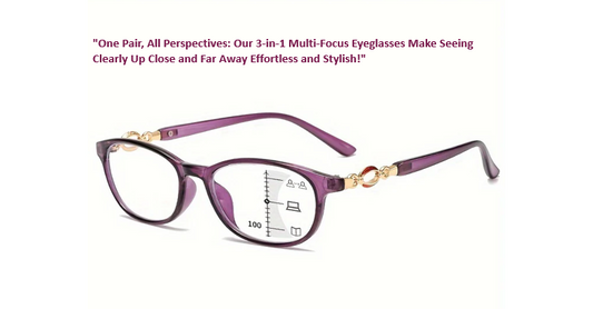 3 In 1 Eyeglasses Pres biopic Retro For Women Readers +1.0 To +4.0