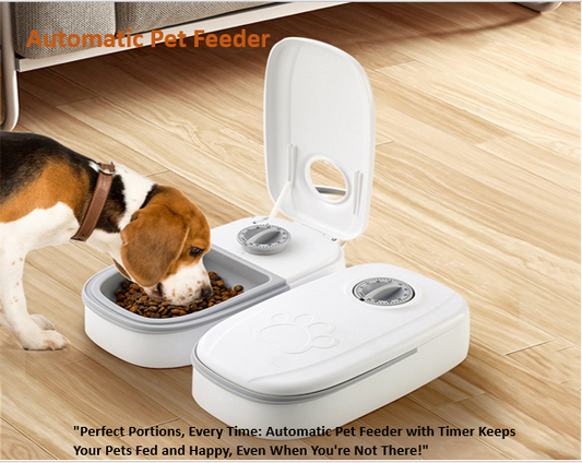 Automatic Pet Feeder for Cats, Dogs with Timer