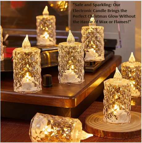 6pcs Electronic Candle for Christmas Decorations